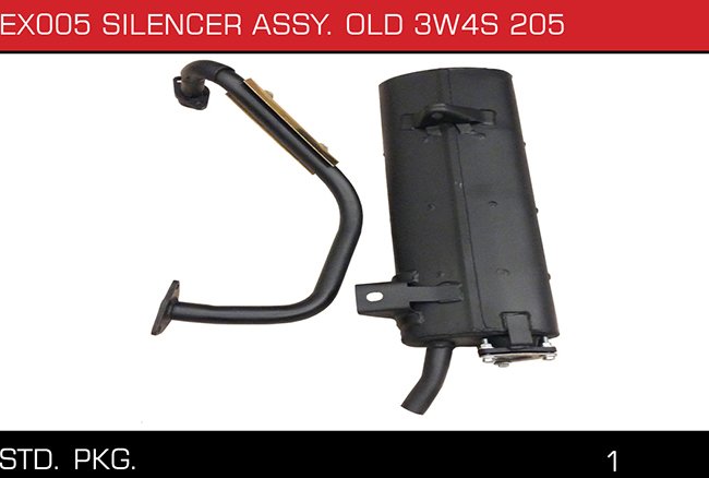 EX005 SILENCER ASSY OLD 3W4S 205 EX005 SILENCER ASSY OLD 3W4S 205